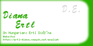 diana ertl business card